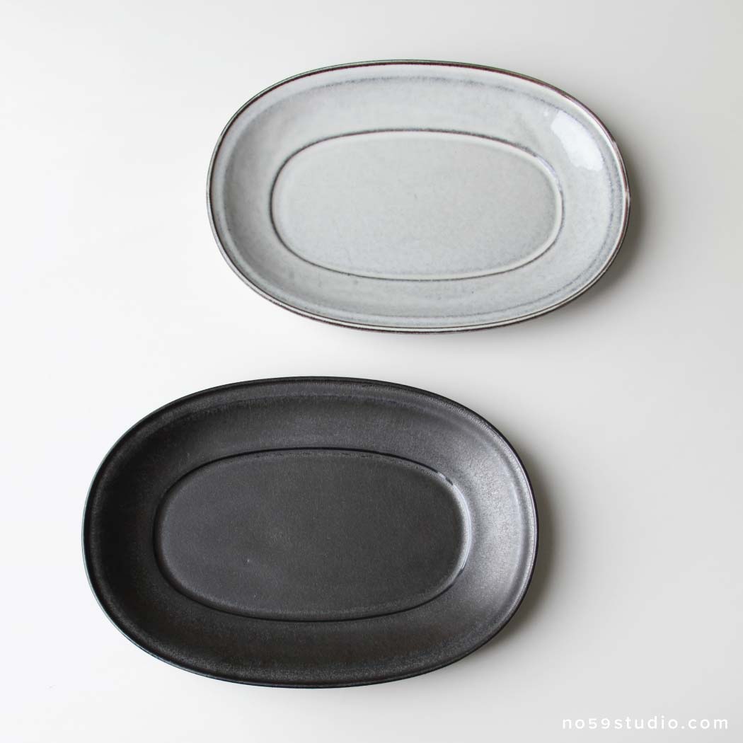 Handcraft Earthenware Deep Oval Plate