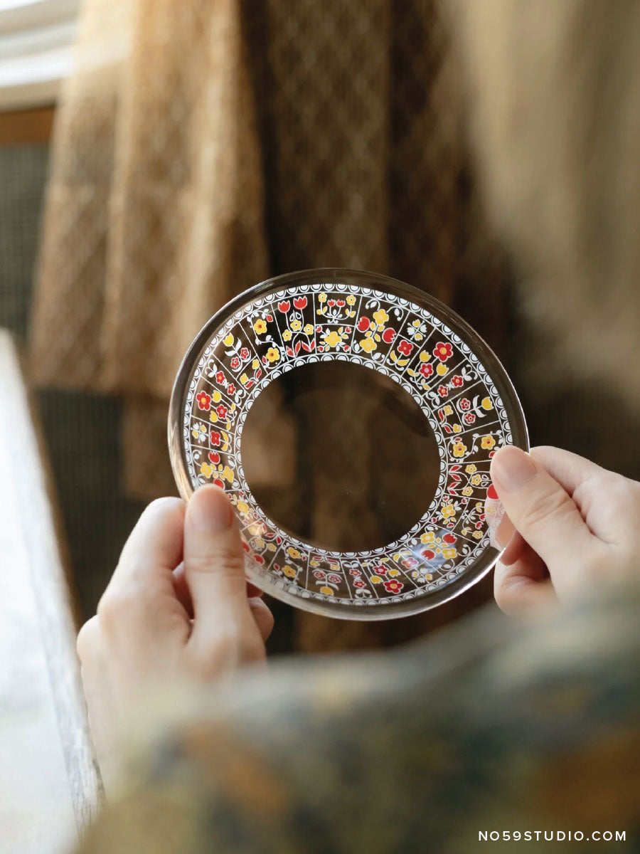 Aderia Retro Glassware Flower Lace | NO.59 STUDIO