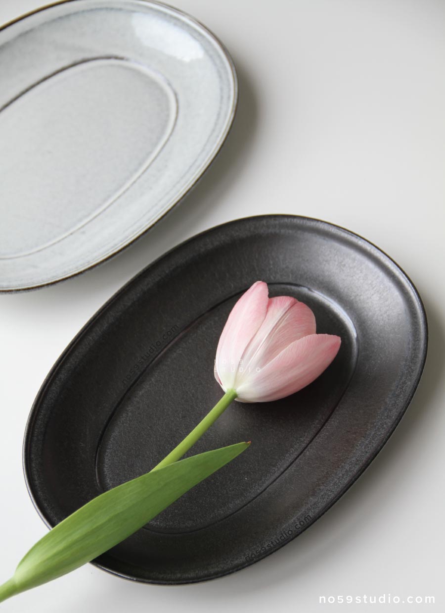 Handcraft Earthenware Deep Oval Plate