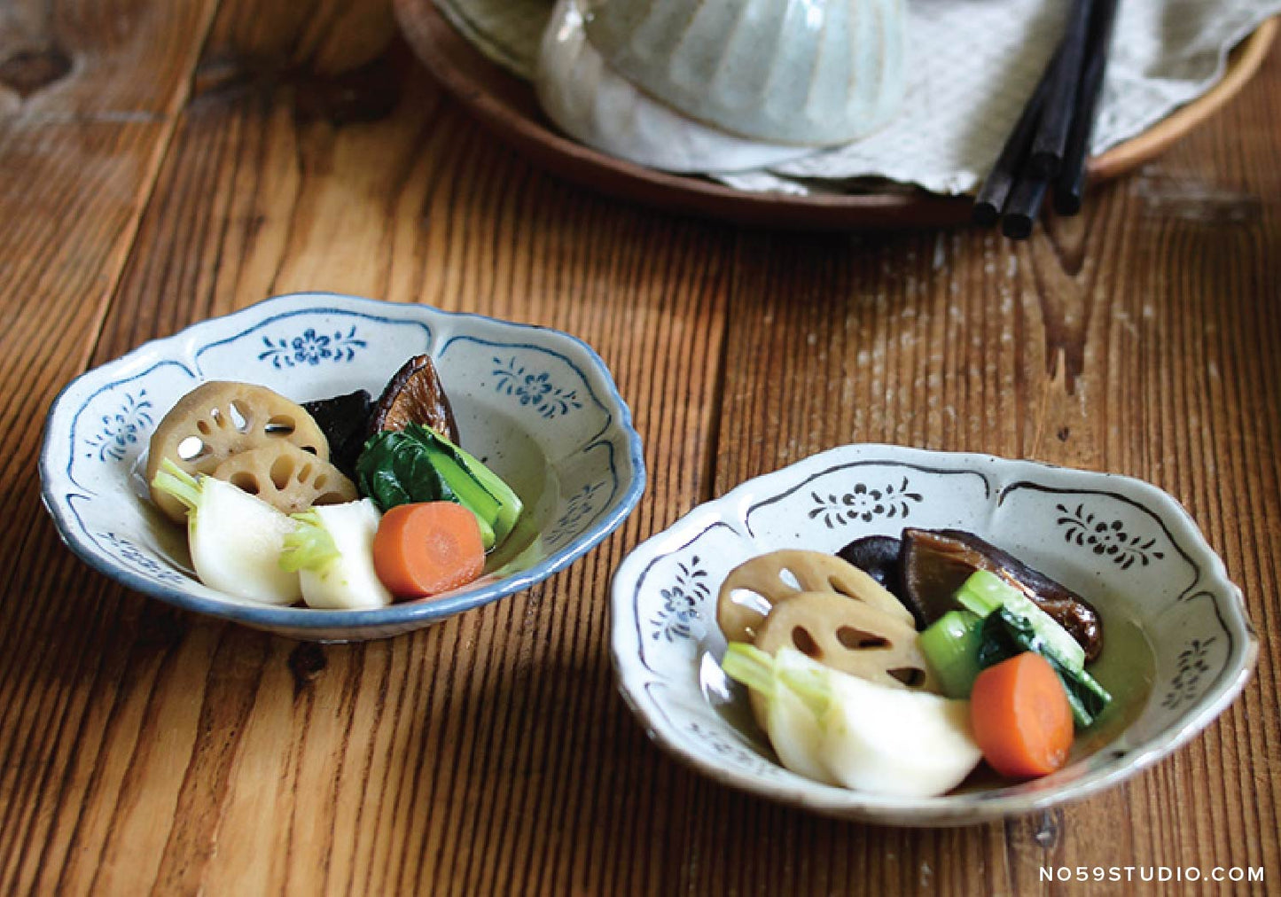 Cachet Flower-Patterned Bowl