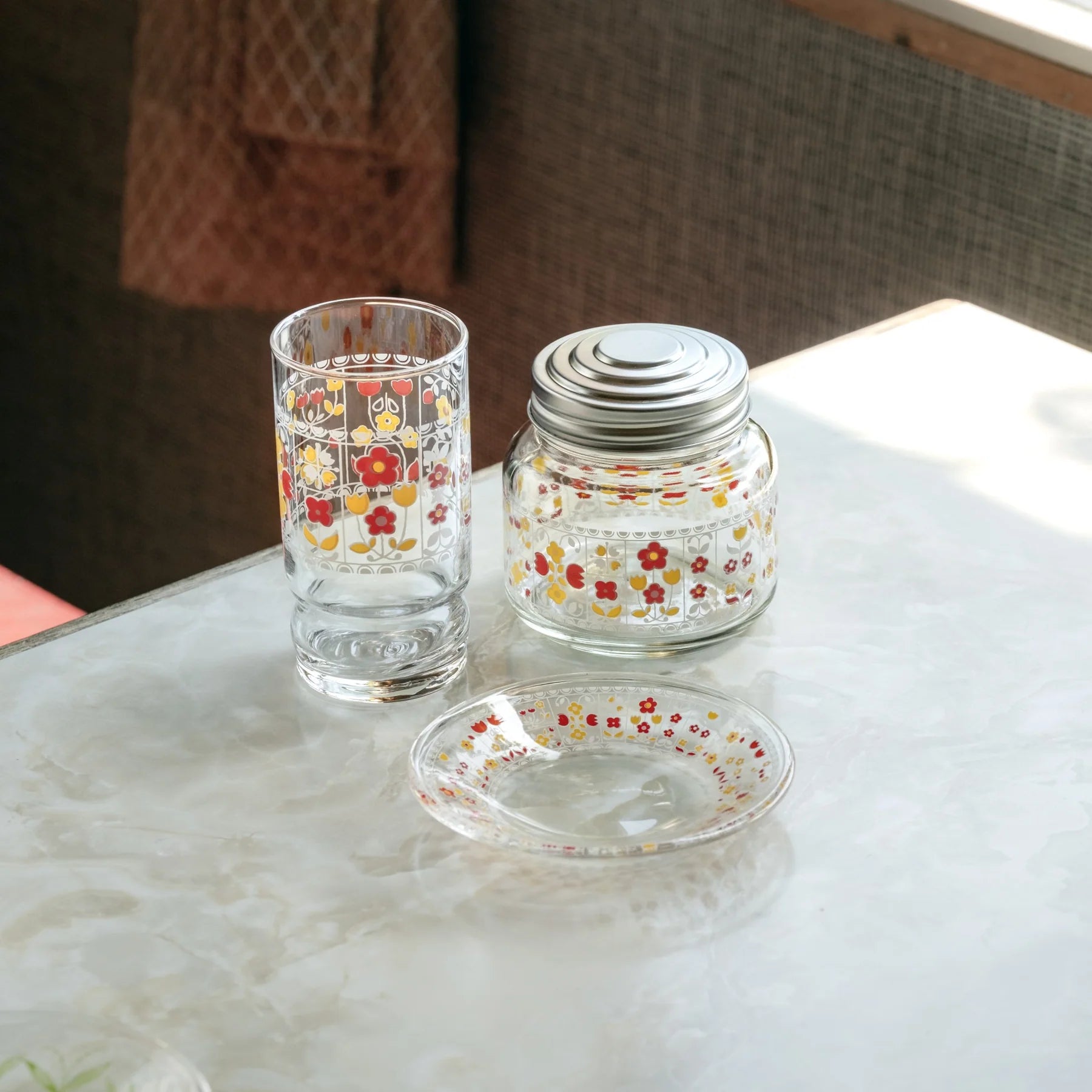 ADERIA CRYSTAL 花器 L R-792 Aderia Retro Glass Jar Flower Lace | NO.59 STUDIO