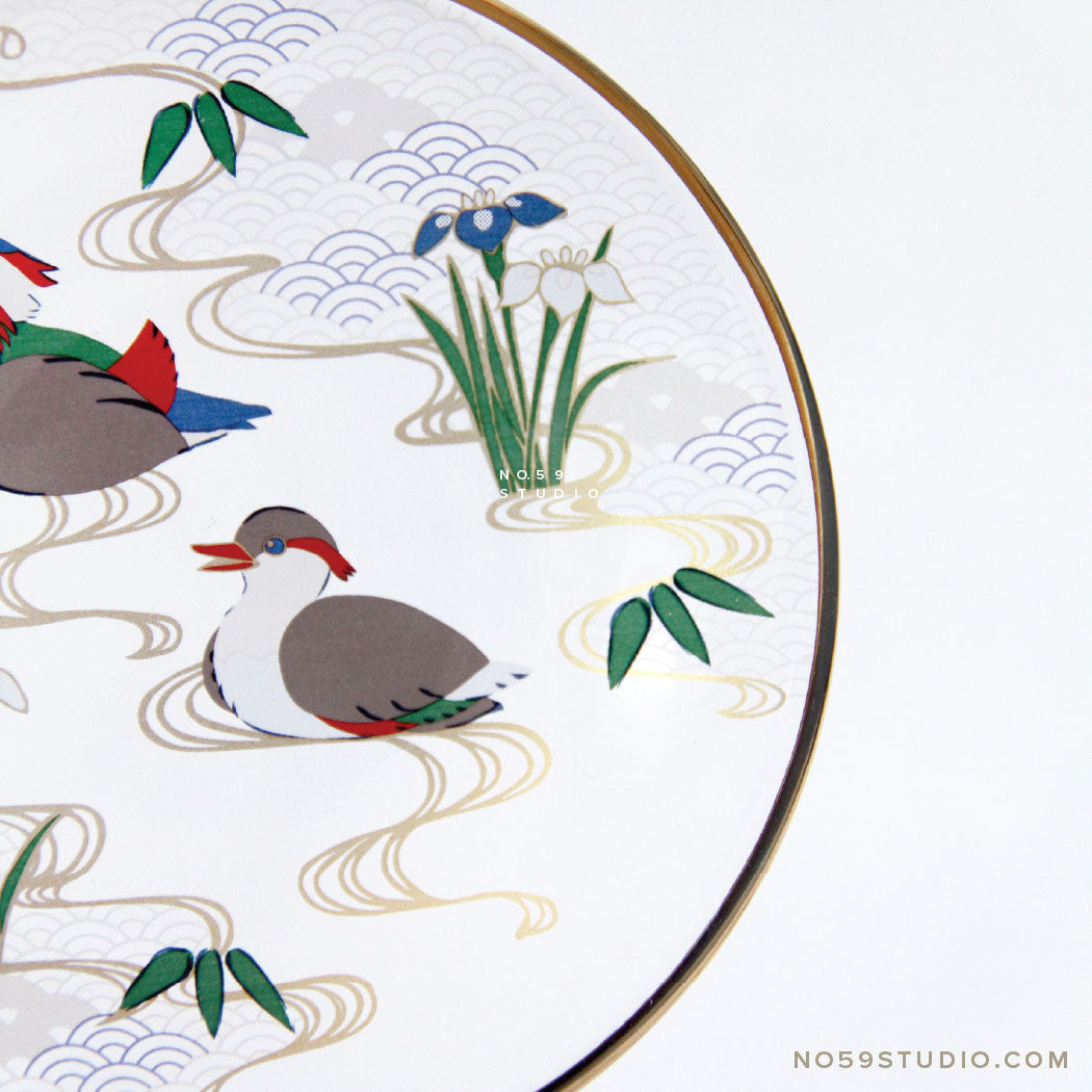 Kissho-Kacho Small Glass Plate