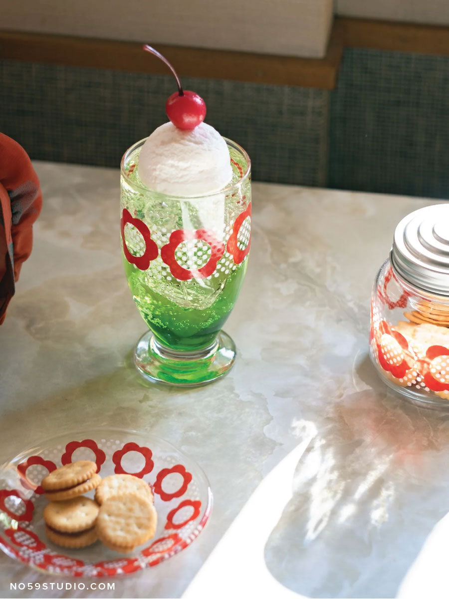 Limited Edition Aderia Retro Ruby Garden Tumbler with Stand