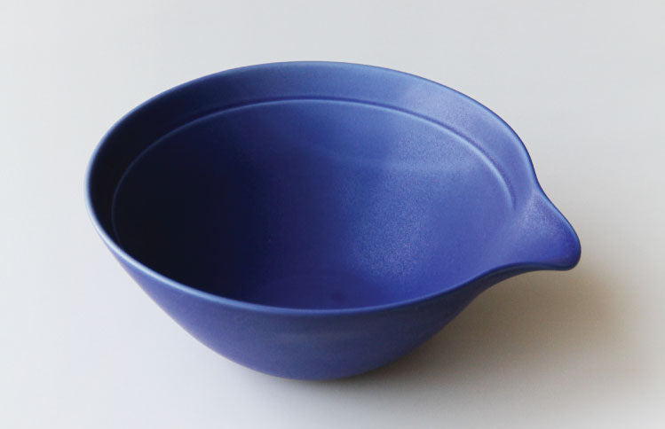 Sea Blue Lipped Serving Bowl