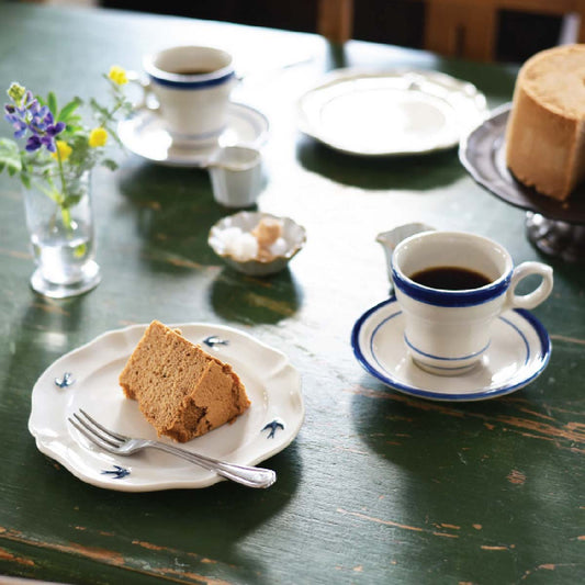 Brulot Cup and Saucer Set — Blue