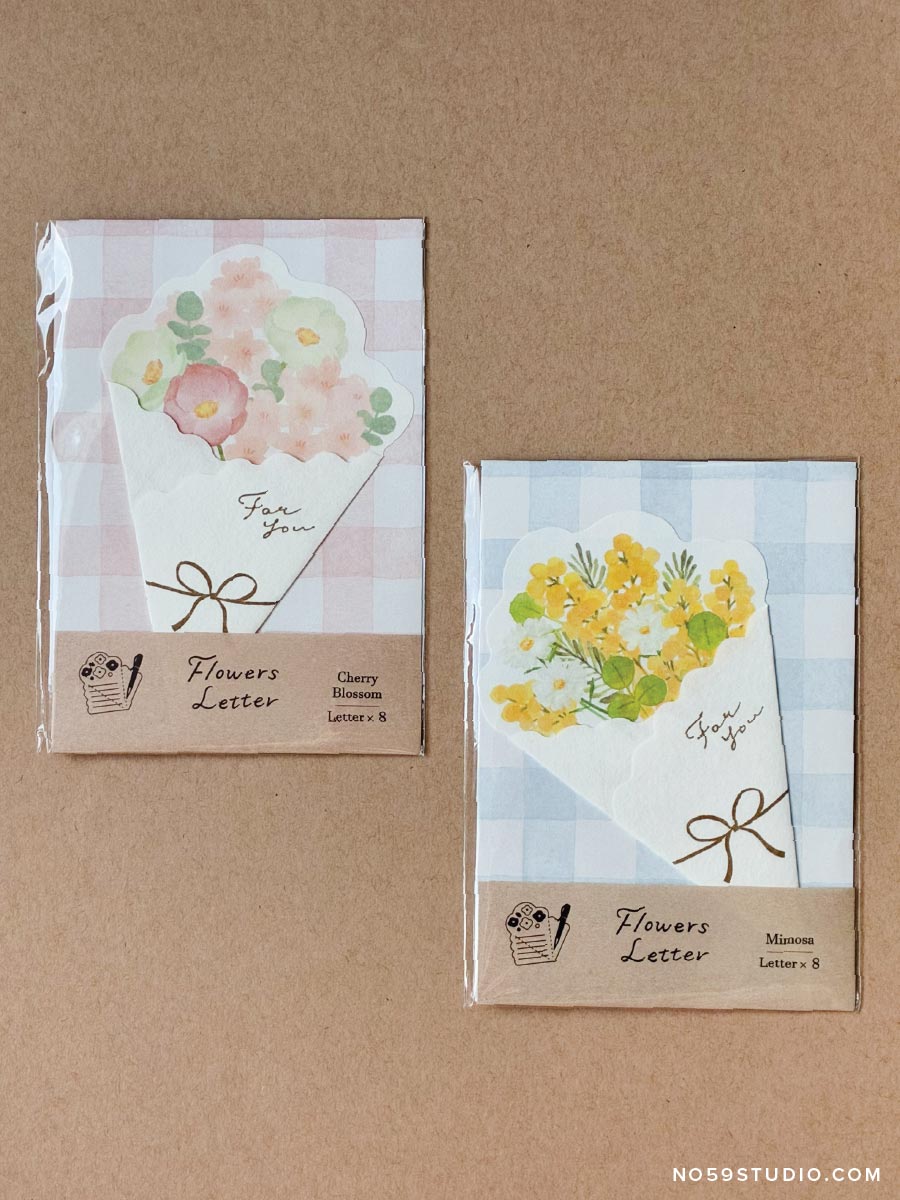 Furukawashiko Flower Bouquet Letter Papers