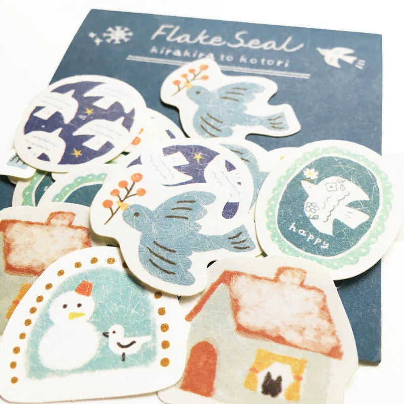Furukawashiko Washi Flake Stickers