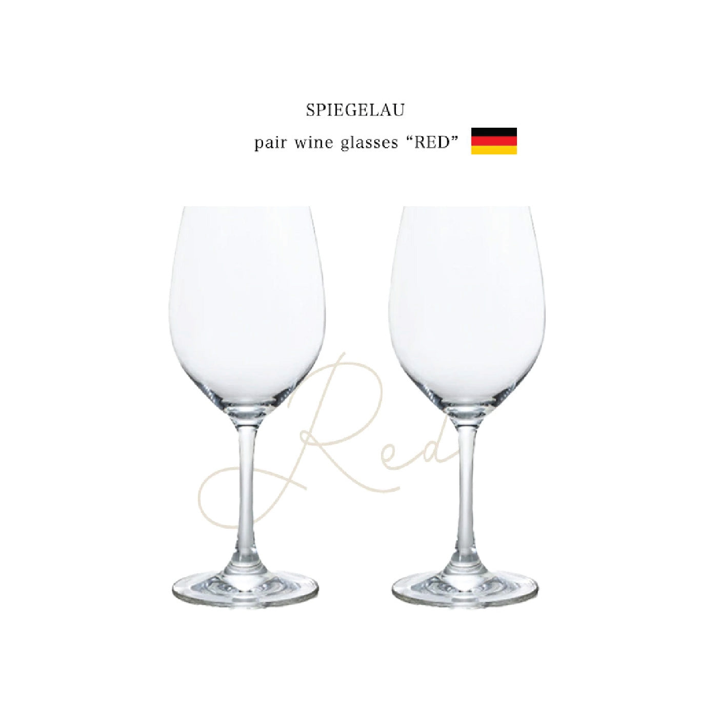 Spiegelau Crystal Red Wine Glass Pair Set