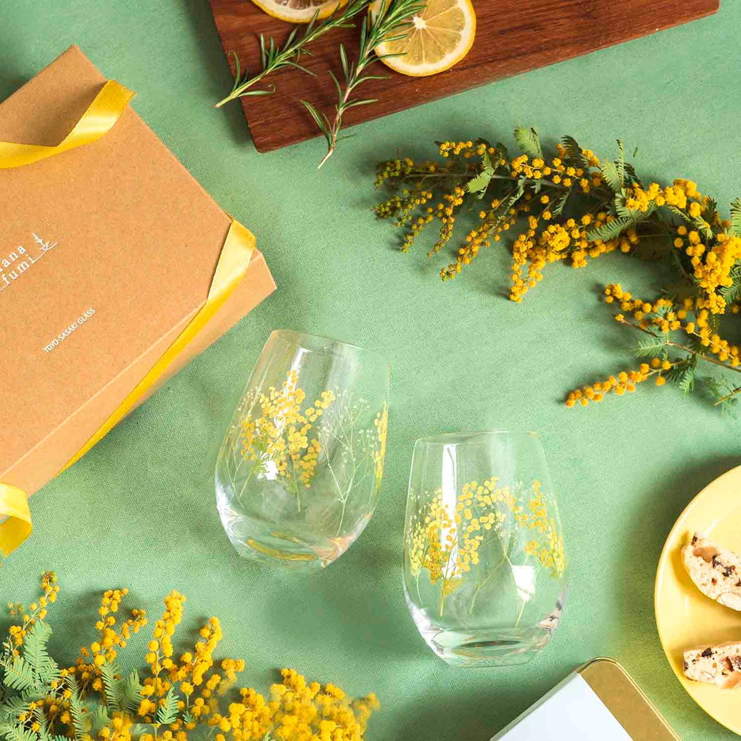 Language of Flower Tumblers Gift Set (baby's breath)