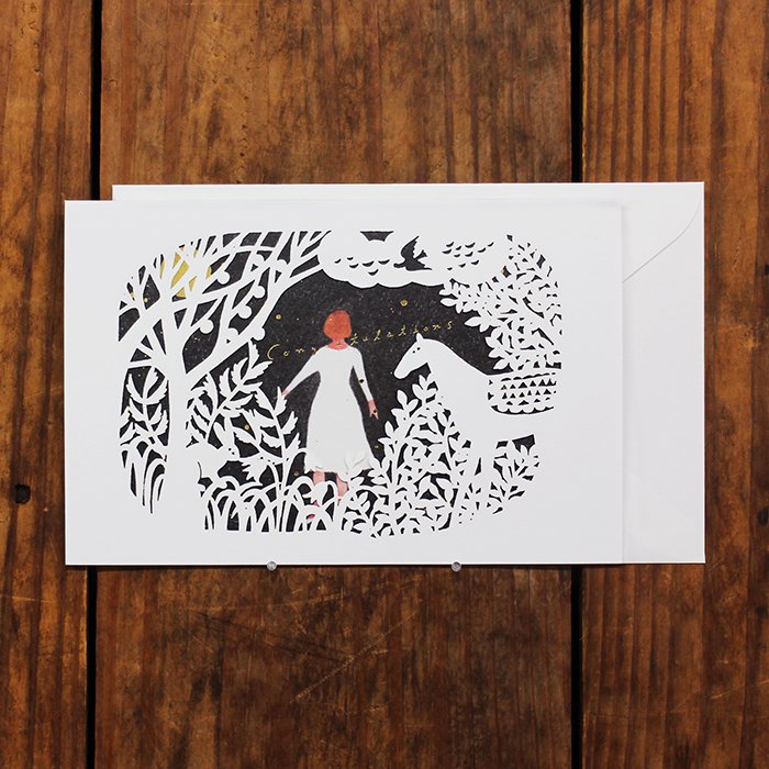 Laser Cut Greeting Card — Congratulations