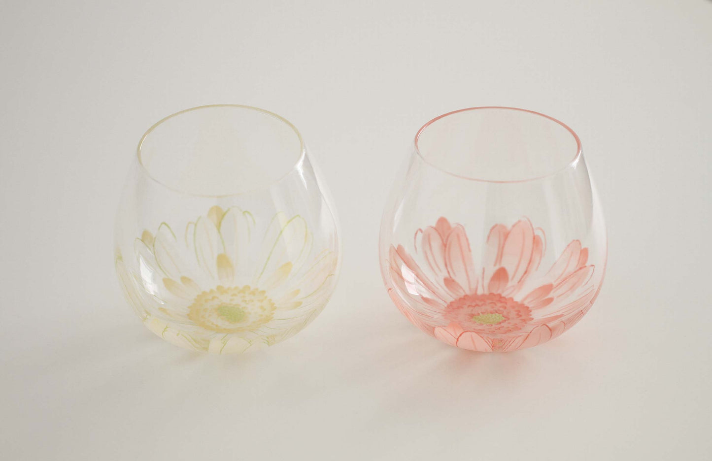 Flower Glass Tumbler
