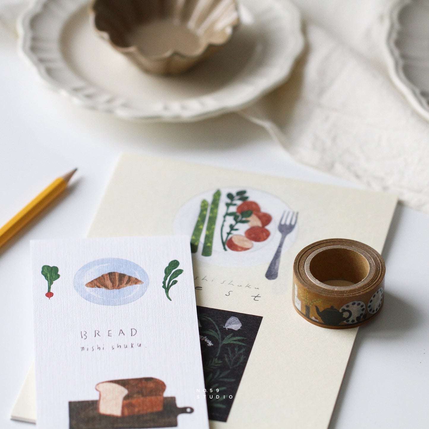 Mino Washi Writing Letter Pad and Envelopes