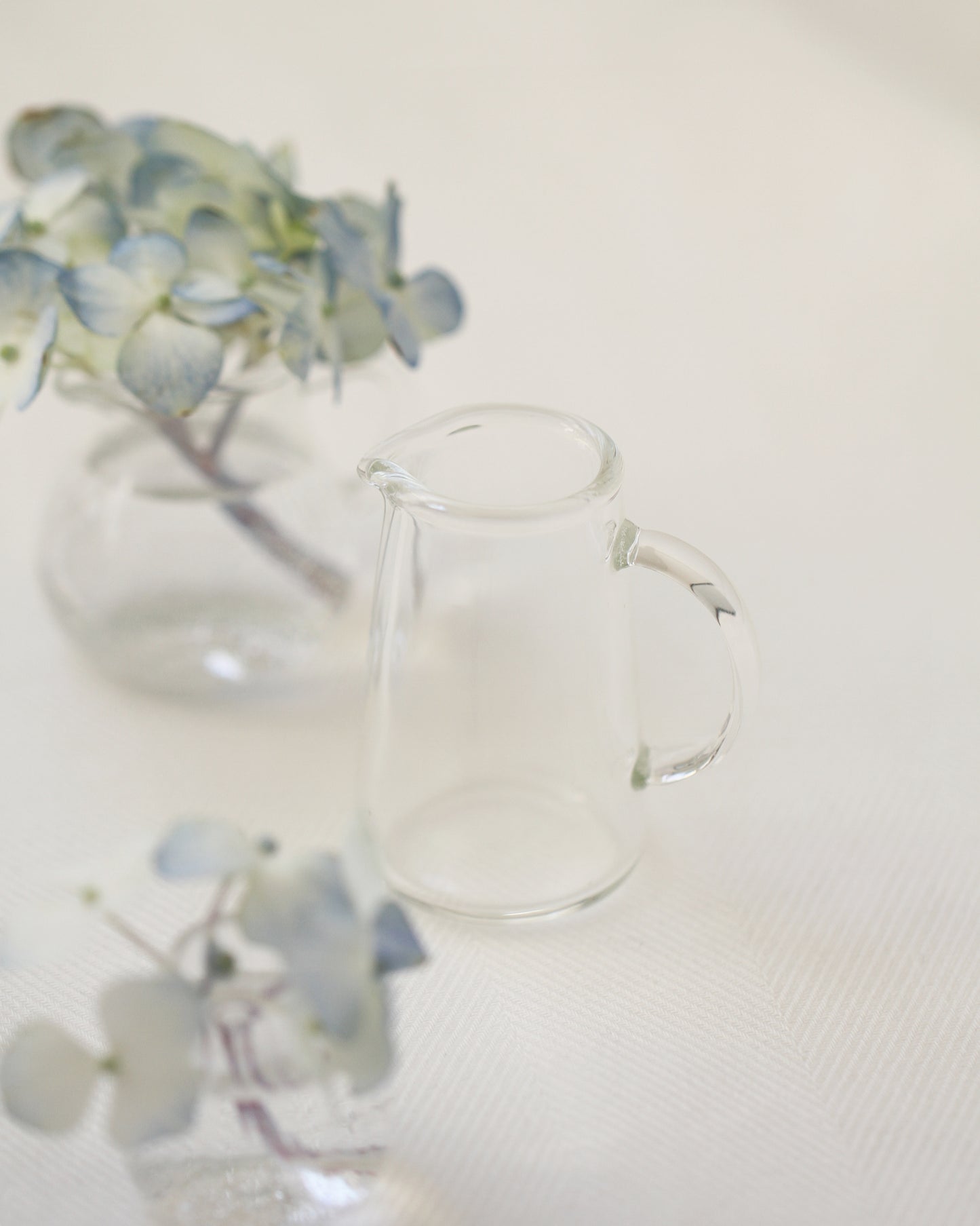 Handmade Mini Glass Milk Pitcher/Vase Set