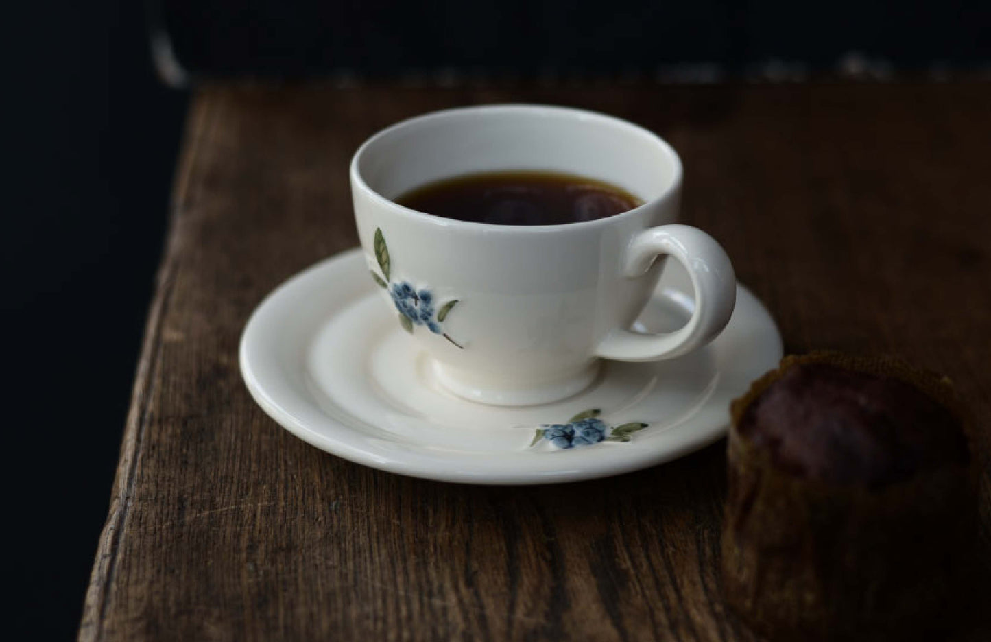 Blueberry Mirtille Tea Cup and Saucer Set