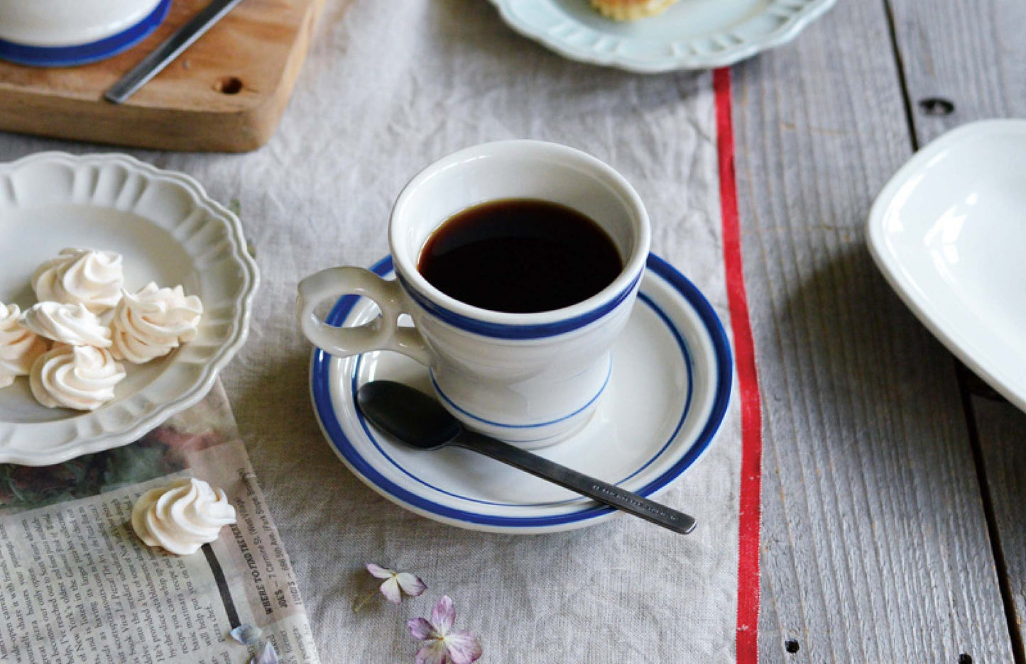 Brulot Cup and Saucer Set — Blue