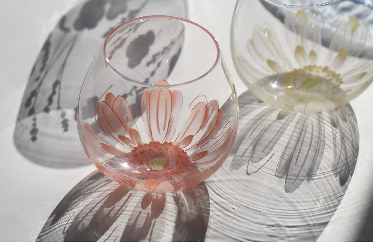 Wobbly Flower Glass Cup Gift Set