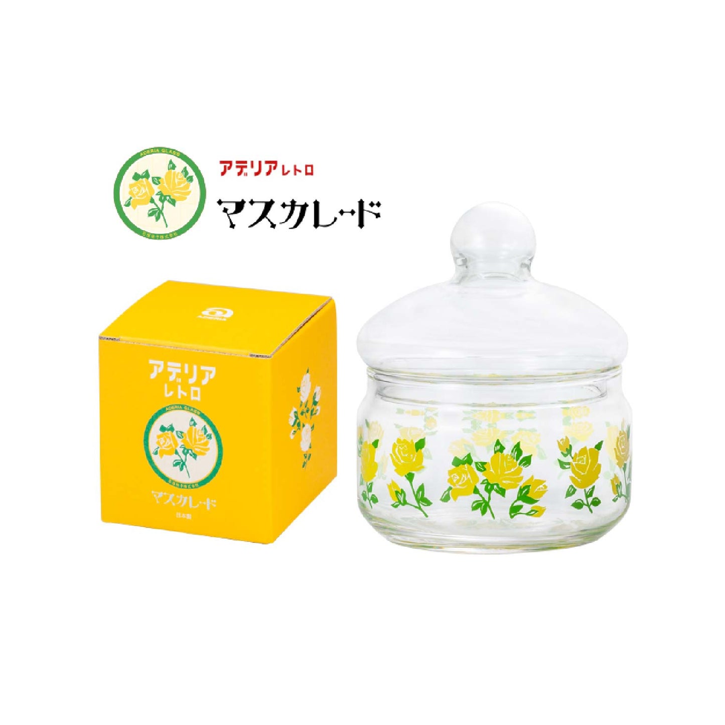 Aderia Retro Glass Canister – Rose