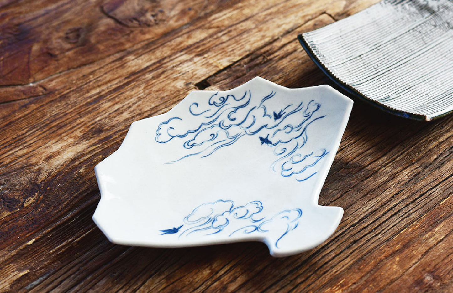 Japanese Seifu Fan-Shaped Plate