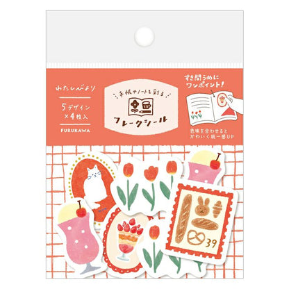Furukawashiko Washi Flake Stickers