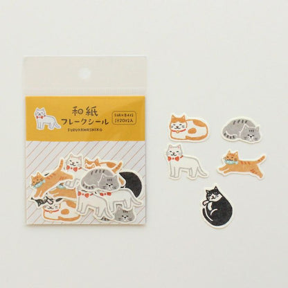 Furukawashiko Washi Flake Stickers