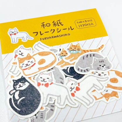 Furukawashiko Washi Flake Stickers
