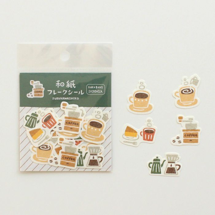 Furukawashiko Washi Flake Stickers