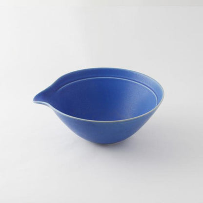 Sea Blue Lipped Serving Bowl