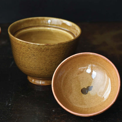 Mubyo Bowl with Lid (brown)