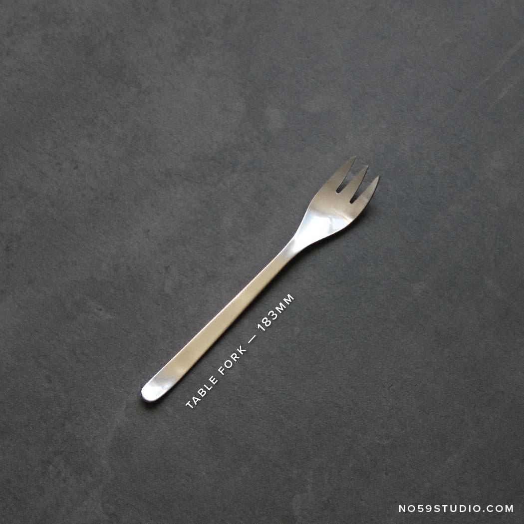 Sori Yanagi Stainless Steel Cutlery – Table Spoon, Table Fork, Table Knife