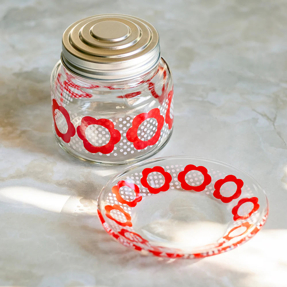 Limited Edition Aderia Retro Ruby Garden Jar