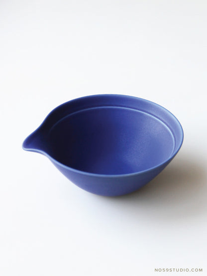 Sea Blue Lipped Serving Bowl