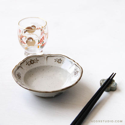 Cachet Flower-Patterned Bowl