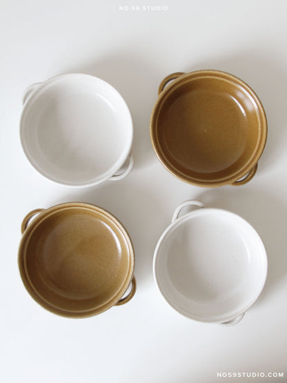 Cannelle Round Baking Dish – Caramel