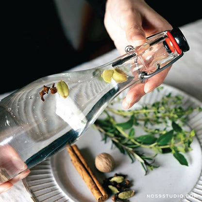 Clear Swing Stopper Glass Bottle