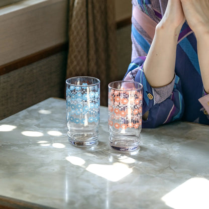 【Limited Edition】Aderia Retro Pair Glass Gift Set – Baby's Breath (Pink & Blue)