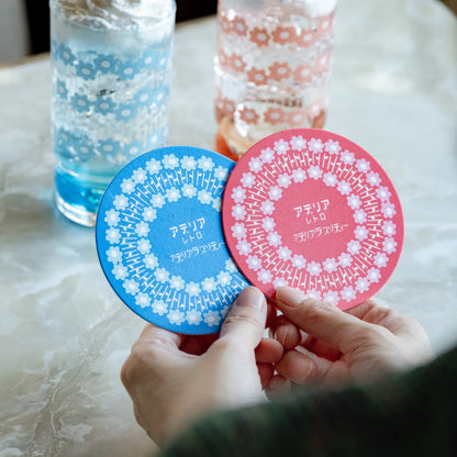 【Limited Edition】Aderia Retro Pair Glass Gift Set – Baby's Breath (Pink & Blue)
