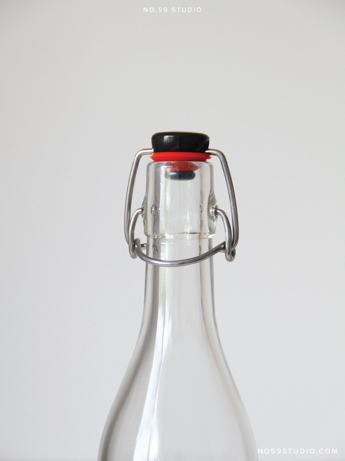 Clear Swing Stopper Glass Bottle