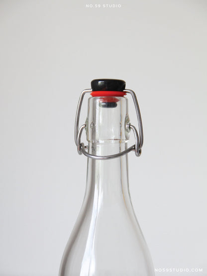 Clear Swing Stopper Glass Bottle