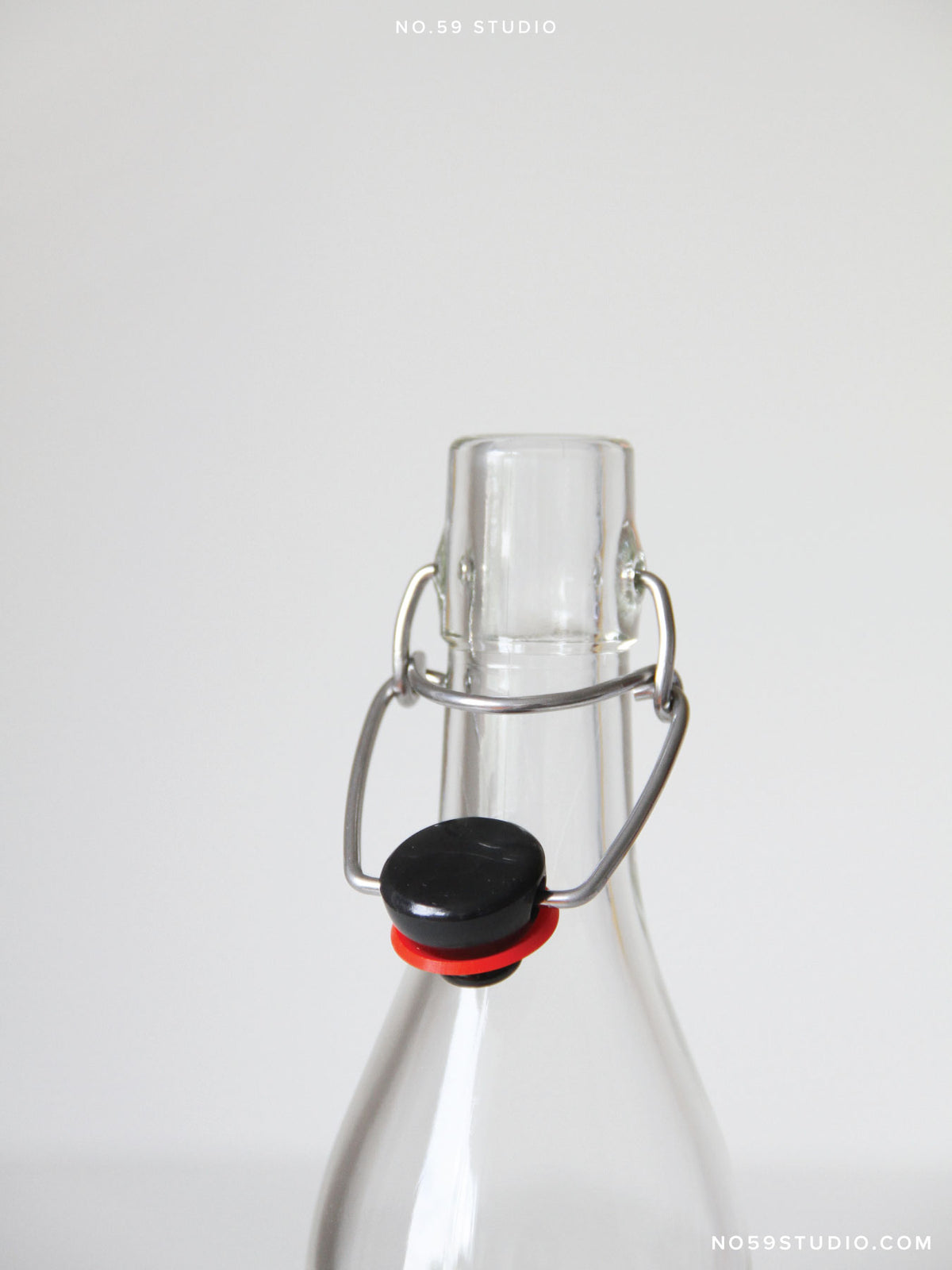 Clear Swing Stopper Glass Bottle