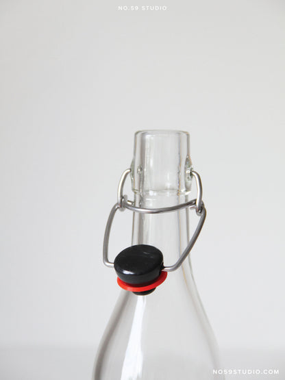 Clear Swing Stopper Glass Bottle