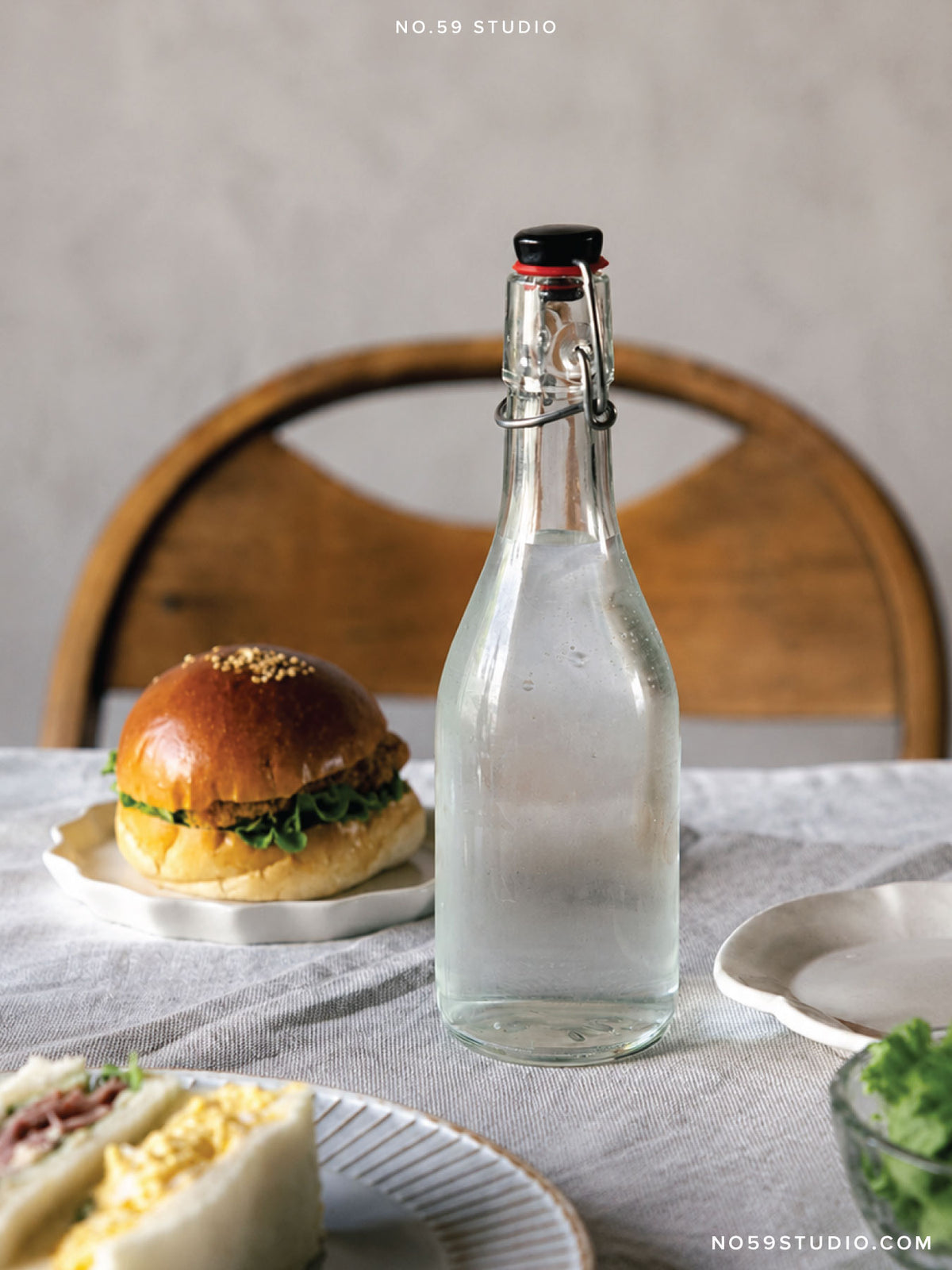 Clear Swing Stopper Glass Bottle