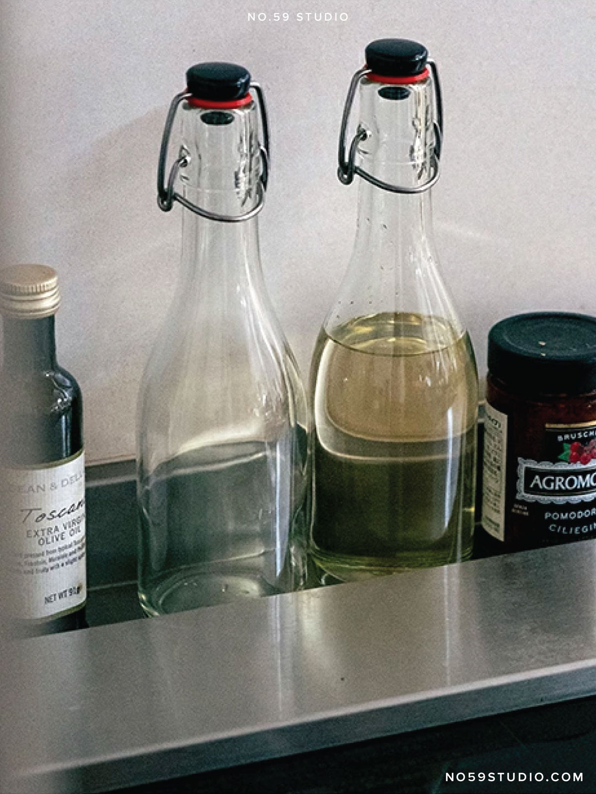 Clear Swing Stopper Glass Bottle