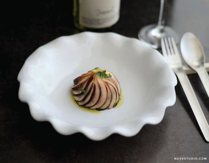 Handcrafted Ripple Edge Bowl
