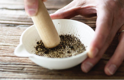 Semi-Porcelain Mini Ridged Grating Dish