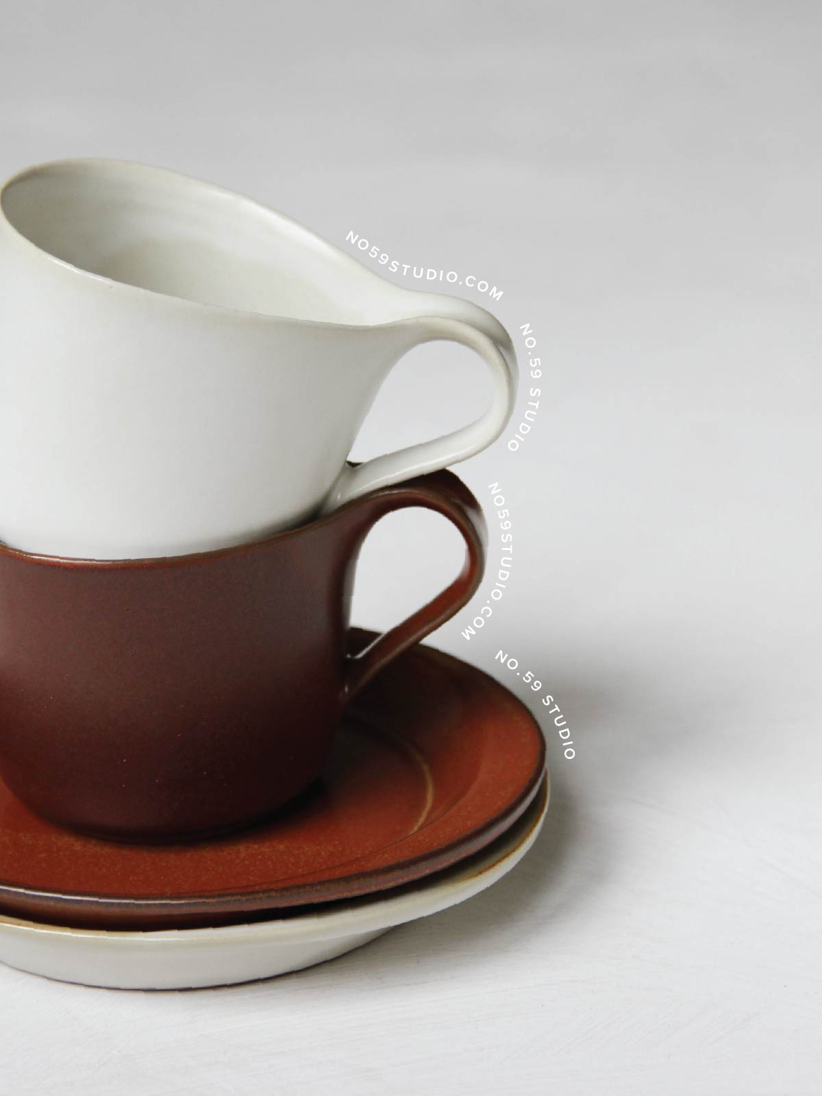 Ceramic Japan Duetto Cup & Saucer