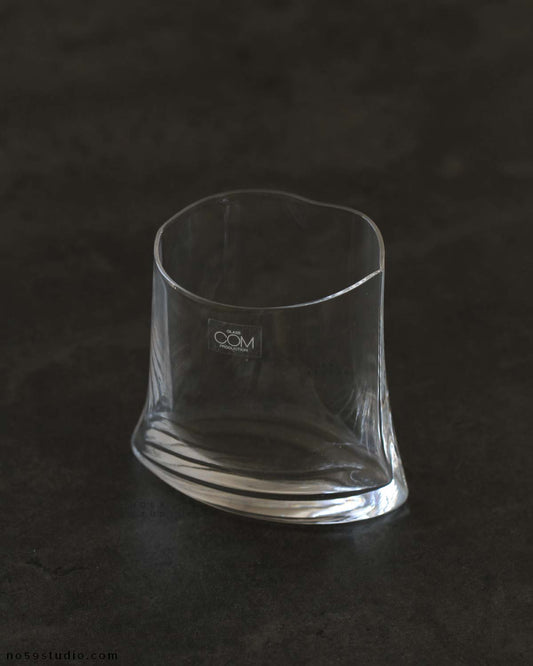 Crinkle Futuro Old-Fashioned Tumbler Whiskey Glass