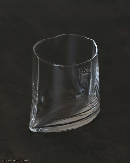 Crinkle Futuro Old-Fashioned Tumbler Whiskey Glass