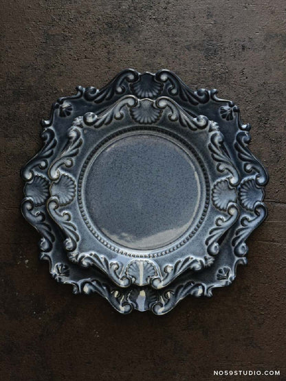 Rococo Elegance Shell Plates