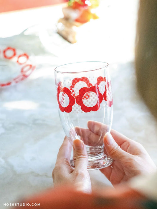 Limited Edition Aderia Retro Ruby Garden Tumbler with Stand