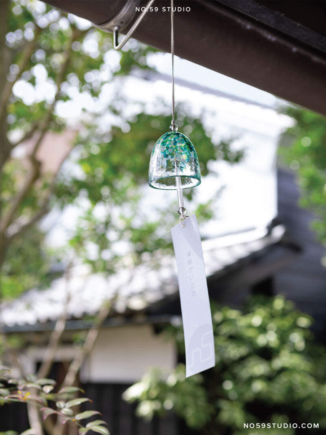 Handcrafted Japanese Glass Wind Chime — Yamazora
